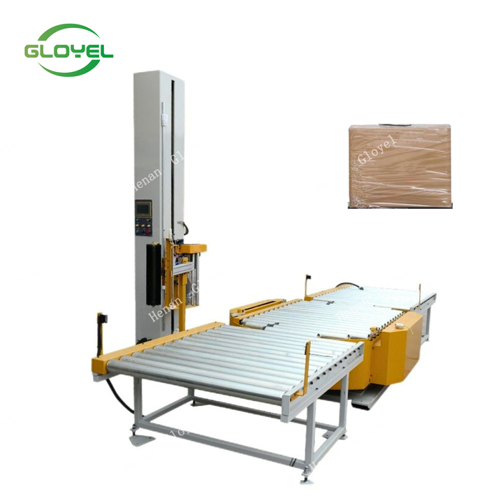 Semi-Auto Online Pallet Wrapper Machine Energy-Saving Plastic Container ...