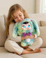 Jouet en peluche interactif IA avec support vocal multilingue, musique, contrôle tactile, yeux LED et fonction de racontage d'histoires pour un jeu familial créatif