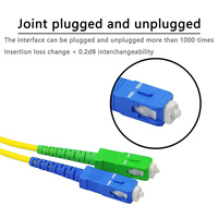 SC/LC UPC/APC SX DX Conectores de fibra óptica Cable de red doméstica Cable de conexión para comunicación de fibra a la red doméstica
