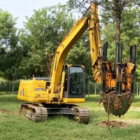 Machine de déracinement d'arbres hydraulique haute performance pour excavatrice et pelleuse compacte