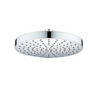 Modern 8 İnç Yuvarlak Krom ABS Silikon Tıkanmaz Yağmurlama Duş Başlığı, Daire Banyoları için Basınçlı Akış Özelliğiyle