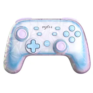 Nuevo lanzamiento PXN P50s 750mAh Blue Fluid Gamepad Gaming Wireless pro controlador para Switch