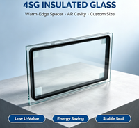 Fenêtre résidentielle 4SG à bord chaud, verre isolant Kdispace, double vitrage creux trempé, à faible émissivité, plate, pour serre, solaire, décorative, avec rideau