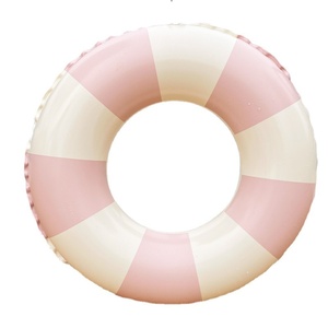Bouée de natation épaissie pour enfants avec design rétro rayé et couleurs assorties - Product Image 5