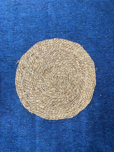 Flower Woven <b>Placemat</b> Handmade Straw Corn Husk Seagrass <b>Placemats</b> for Dining Table Decor Wall Hanging Boho Wall Decor - Product Image 5