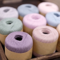 Fil à tricoter pour bébé en lin filé, soie et lyocell, mélange de coton et de laine, pour le printemps/été, fil artisanal pour crochet et vêtements