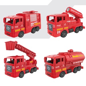 Camión de juguete de aleación de zinc y plástico para niños, modelo de gran Idea de regalo, colección de simulación de camión de <span class=keywords><strong>bomberos</strong></span> y camión de escalera para jugar - Product Image 2