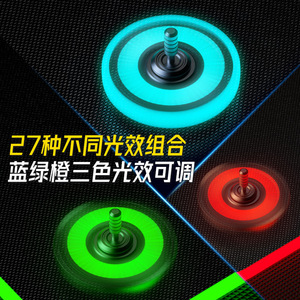 Fidget Spinner en silicone Silver Shadow, qui brille dans le noir, écologique, pour soulager le stress, jouet sensoriel pour enfants et adultes, autisme, TDAH - Product Image 3
