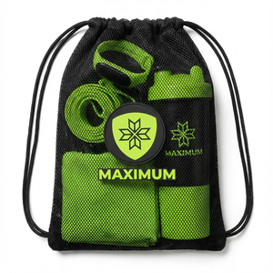 Set Regalo Fitness Personalizzato Kit di Benvenuto per Palestra con Borraccia Shaker, Asciugamano, Cinturino per Smartwatch, <span class=keywords><strong>Pacchetto</strong></span> per Allenamento - Product Image 4