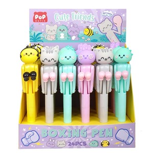 Stylo bille en plastique Kapibala, design étrange de dessin animé, en forme de cheveux et de boxe, papeterie scolaire, jouet populaire, cadeaux mignons, vente en gros - Product Image 3