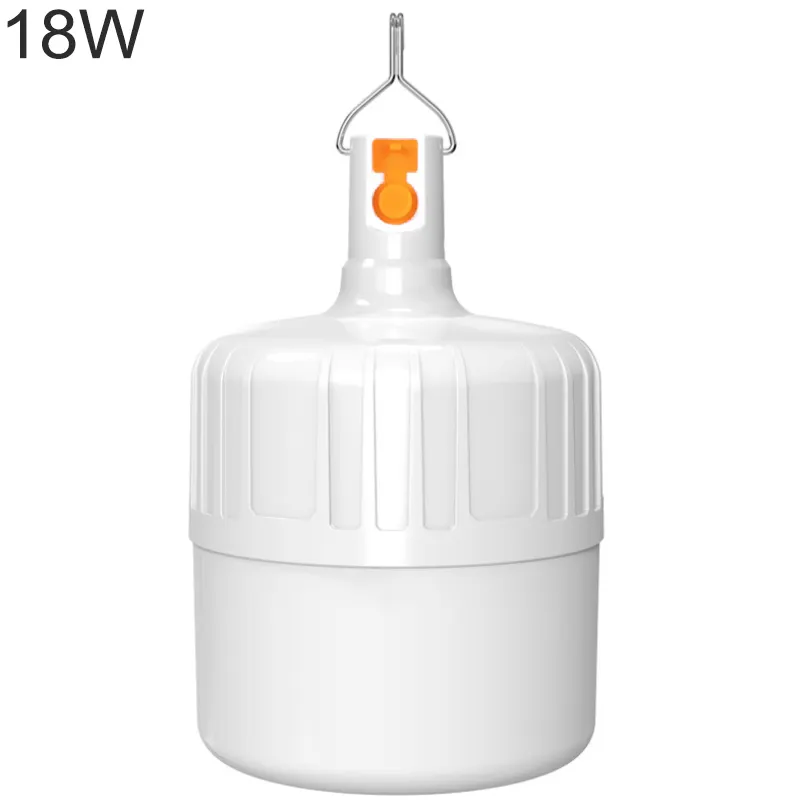 Ampoule d'urgence étanche à Led 18W, en ABS, lumière d'urgence Rechargeable par USB