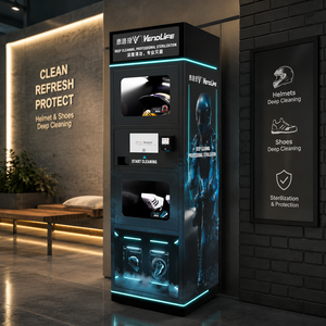 Máquina Comercial para Limpieza de Calzado Deportivo con Vapor y Sanitización Ultravioleta, Lavadora y Secadora de Cascos, Máquina Expendedora con SDK - Product Image 1