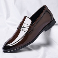 Mocassins rétro à plateforme en cuir véritable haut de gamme pour hommes, à lacets, dessus souple, formels, pour affaires et mariages, antidérapants, intemporels
