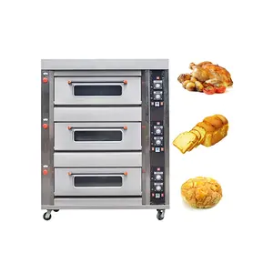 Horno De Pan Para Panaderia Pabrik Gula-gula Industri Pizza Pastry Gas Kue Oven untuk Toko Roti