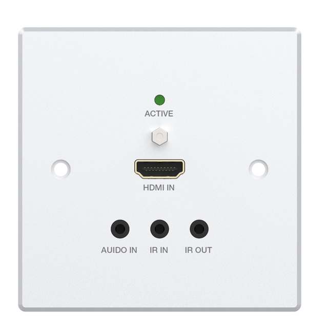 18Gbps HDMI Wall-plate (86x86) with IR and RS-232 with RX