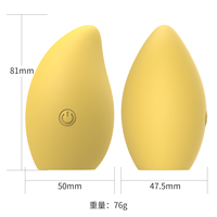 Leises Mango-Vibrationsmassagegerät aus Silikon, G-Punkt-Klitoris-Stimulator für Frauen, Typ-C-Magnetladung, Sexspielzeug für Erwachsene
