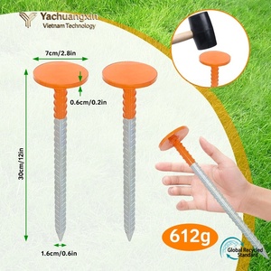 Outdoor camping <b>canopy</b> <b>tent</b> ground nail screw cap fixing ground stake nail camping ground nail fixator - Product Image 6