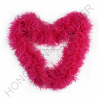 Boas en plumes d'autruche longues et moelleuses 7 plis, teintes naturellement, pour robes de mariée, fêtes, carnaval et projets DIY (vente en gros)