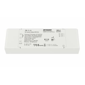 CV 24V 75W alimentatore dimmerabile con N.O. Pulsante e telecomando RF 2.4G per striscia LED 24V PB-75-24-illuminazione/ - Product Image 2