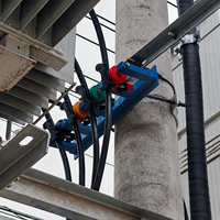 Reboil RB-CS Rostfreie Verbund-Wandhalterung für Kabel, Niederspannungs-Luftleitungsstütze, Schäkelhalterung zur Vermeidung von Beschädigungen