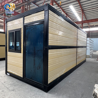 Maison conteneur préfabriquée pliable de 20 pieds, bureau mobile, atelier en acier