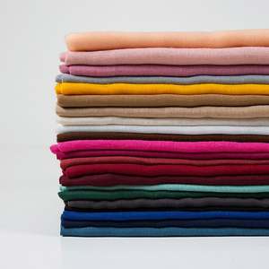 Nouveautés 90*180 CM Automne et Hiver Couleur Unie Foulard Femme Turban Musulman Keffiyeh Hijab YHK0071 - Product Image 1