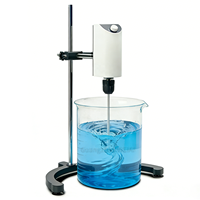 Agitateur Mélangeur Électrique de Liquides Chimiques à Haute Viscosité, Machine de Mélange pour Peintures, Lotions et Cosmétiques, Agitateur de Laboratoire à Pales Supérieures