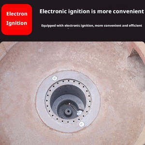 Cuisinière à gaz à haute flamme HELAXEN pour restaurant commercial, certifiée 3C, en acier inoxydable, facile à nettoyer, compatible gaz naturel - Product Image 4