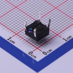 TS-1095-A3B3-D1 Tactile Switch Through hole Component (THT)-4P,6x6mm Switch Single Pole Single Throw Round Button 2.5N 6mm - Product Image 2