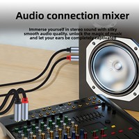 Câble audio RCA double 6,5 mm mâle-mâle à conducteurs en cuivre pour mixeur/amplificateur, instruments, clavier électronique, guitare, systèmes de haut-parleurs