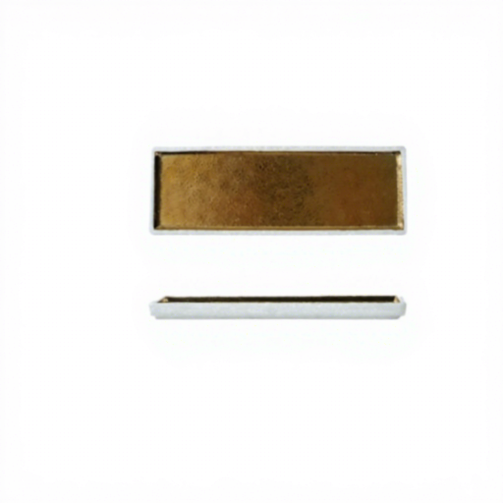 12 inch right angle long plate-gold plating