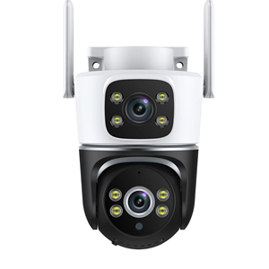 Kamera IP PTZ anti air, lensa ganda 8MP, kamera IP PTZ keamanan rumah Tuya jaringan cerdas WiFi kamera PST-F8-8MP - Product Image 3