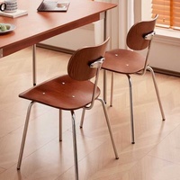 Chaise de café et de salle à manger de style mid-century, chaise Ant design, chaise de salle à manger minimaliste moderne avec dossier pour la maison et le bureau