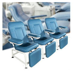 Meubles d'hôpital médical en acier inoxydable chaise de transfusion sanguine chaise de phlébotomie pour patient utilisé - Product Image 1