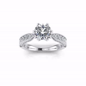 Nouvelle bague de fiançailles haut de gamme en argent sterling 925 avec pierres CZ pour femmes Mariage - Product Image 2