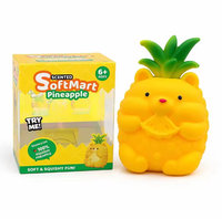 Jouet en peluche géant de 45 cm en PU à rebond lent, grande taille, fruits (banane, fraise, raisin, carotte, fromage), jouet anti-stress à presser