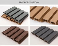 Panneau mural WPC rustique moderne, composite bois-plastique, revêtement mural imperméable à grain de bois, colle de protection environnementale