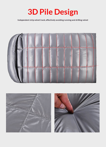 Saco <span class=keywords><strong>de</strong></span> <span class=keywords><strong>Dormir</strong></span> Doble <span class=keywords><strong>de</strong></span> Nailon con Relleno <span class=keywords><strong>de</strong></span> Plumón para Clima Frío, Estilo Sobre, Unisex para Adultos, Ideal para Camping y Senderismo - Product Image 3