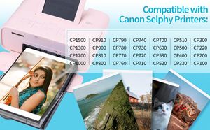 Lot de 4 cartouches d'encre compatibles pour <span class=keywords><strong>imprimante</strong></span> <span class=keywords><strong>Canon</strong></span> <span class=keywords><strong>Selphy</strong></span> KP-108IN CP1500 CP1200 CP1300 CP910 CP900 (sans papier) - Product Image 3
