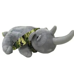 جعل تصميم بنفسك لينة دمية على شكل حيوان مخصص محشوة أنيمي وحيد القرن ألعاب من نسيج مخملي