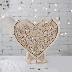 <span class=keywords><strong>Libro</strong></span> de invitados de boda de madera rústica Letrero de boda para decoraciones Regalo de boda perfecto - Product Image 1