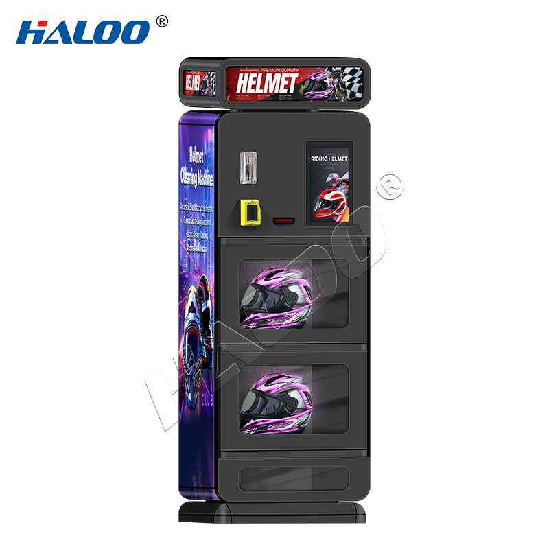 helmet washing vending machine
