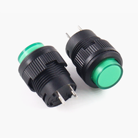 Interrupteur à bouton-poussoir circulaire R16-503 Bouton d'alimentation autobloquant/à réinitialisation automatique sans lumière/avec lumière 4 broches et 2 broches 16MM