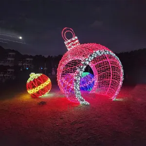 RGB Pixel Weihnachten dmx LED Pixel Lichter Ball Statue/10ft Weihnachten beleuchtet Bogen/3m Beleuchtung Weihnachts ball Skulptur