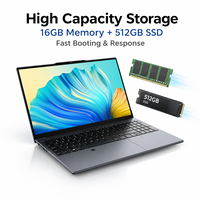 Yepyeni 15.6 İnç FHD IPS Laptop, Intel AMD A9-9400 2C2T İşlemci, 8GB RAM, 256GB SSD, İş ve Eğitim İçin Windows 11 Dizüstü Bilgisayar
