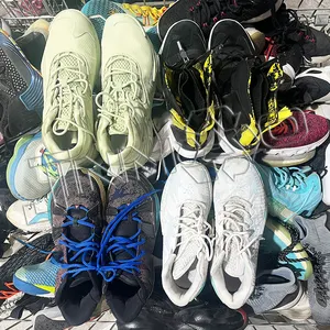 verified mixed bale of used shoes supplier factory price grade A male sport brand basketball shoes ukay bundle