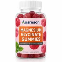 Gomitas de Glicinato de Magnesio de Alta Absorción, Suplemento Quelado, Apoyo para el Sueño, Relajación, Vegano, Sin Azúcar, Venta al Por Mayor, OEM