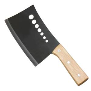 Seven Star Knife Hand Forged Bone Chopping Knife 18cm Carbon Steel Heavy Duty Commercial Use - Product Image 5