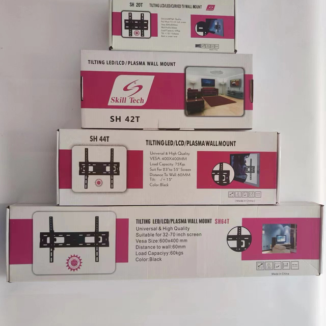 JIANGHAO SH42T Steel Universal TV Mount for 13-55 Inch LED/LCD TVs with 15-Degree Tilt and High Load Capacity Wall Mount