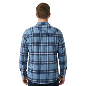 Camisa de Franela a Cuadros de Diseño para Hombre, 100% Algodón, Manga Larga, Ropa de Trabajo Vintage de Alta Calidad, Fabricante OEM con Logotipo Personalizado XUCHANG - Product Image 2